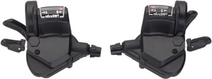microSHIFT Mezzo Thumb-Tap Shifter Set, 8-Speed, Triple, Optical Gear Indicator, Shimano Compatible microSHIFT Mezzo Thumb-Tap Shifter Set, 8-Speed, Triple, Optical Gear Indicator, Shimano Compatible