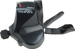 Shimano Sora SL-R3000 Double (2x) Left Flat Bar Road Shifter, only compatible with Sora R3000 2x front derailleur Shimano Sora SL-R3000 Double (2x) Left Flat Bar Road Shifter, only compatible with Sora R3000 2x front derailleur