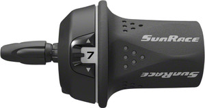 SunRace M21 Twist Shift Rear 7-Speed: Gray SunRace M21 Twist Shift Rear 7-Speed: Gray