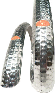 Velo Orange Hammered 700c x 45 Fender Set: Polished Silver (700c x 25- 35) Velo Orange Hammered 700c x 45 Fender Set: Polished Silver (700c x 25- 35)