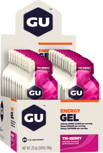 GU Energy Gel: Tri Berry, Box of 24 GU Energy Gel: Tri Berry, Box of 24