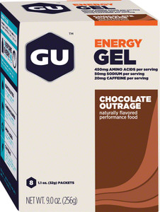 GU Energy Gel: Chocolate, Box of 8 GU Energy Gel: Chocolate, Box of 8
