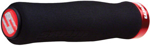 SRAM Foam Contour Grips - Black/Red, Lock-On SRAM Foam Contour Grips - Black/Red, Lock-On