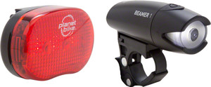 Planet Bike Beamer 1 Headlight and Blinky 3 Taillight, Set Planet Bike Beamer 1 Headlight and Blinky 3 Taillight, Set