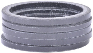 Wheels Manufacturing Carbon Headset Spacer - 1-1/8", 2.5mm, Gloss, 5-pack