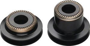 DT Swiss 5mm QR to 9mm Thru Bolt conversion end caps for pre-2010 Center Lock 240 front hubs DT Swiss 5mm QR to 9mm Thru Bolt conversion end caps for pre-2010 Center Lock 240 front hubs