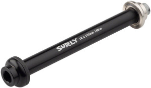 Surly Front Thru-Axle - 12x100 mm, Chromoly, Black