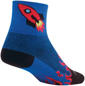 SockGuy Classic Rocket Man Socks | 3 inch | Blue