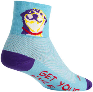 SockGuy Classic Grin Socks | 3 inch | Blue SockGuy Classic Grin Socks | 3 inch | Blue