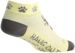 SockGuy Women's Classic Scratch Low Socks | 1 inch | Yellow/Gray SockGuy Women's Classic Scratch Low Socks | 1 inch | Yellow/Gray