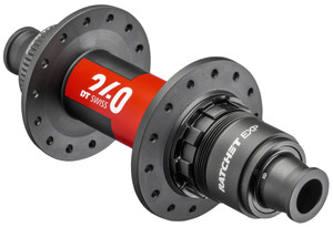 DT Swiss 240 EXP Rear Hub - 12 x 148mm, Center-Lock, XD, Black/Red, 32H, 36pt DT Swiss 240 EXP Rear Hub - 12 x 148mm, Center-Lock, XD, Black/Red, 32H, 36pt
