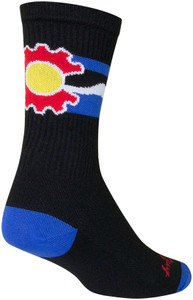 SockGuy Cogorado Crew Socks | 6 inch | Black SockGuy Cogorado Crew Socks | 6 inch | Black