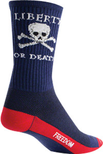 SockGuy Liberty or Death Crew Socks | 6 inch | Blue