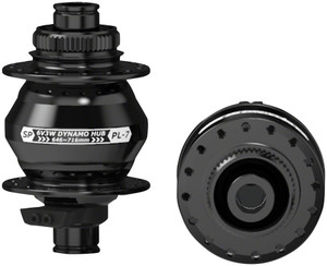 SP 7 Series Dynamo Front Hub - PL-7, 6V 3W, 12x100mm, Centerlock, 32 hole, Black SP 7 Series Dynamo Front Hub - PL-7, 6V 3W, 12x100mm, Centerlock, 32 hole, Black