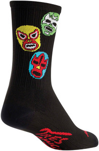 SockGuy SGX Three Amigos Socks | 6 inch | Black