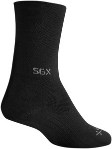 SockGuy SGX Raceday Socks | 5 inch | Black