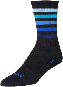 SockGuy SGX Deep Socks | 6 inch | Black/Blue