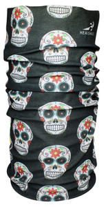 Headsweats Ultra Band Multi-Purpose Headband - Full, Black Skulls, One Size Headsweats Ultra Band Multi-Purpose Headband - Full, Black Skulls, One Size