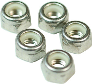 Wheels Manufacturing M5 Nylock Hex Nut Stainless Steel Bottle/100 Wheels Manufacturing M5 Nylock Hex Nut Stainless Steel Bottle/100