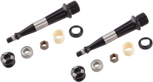 iSSi Bushing and Bearing Spindle Rebuild Kit: Standard Length (52.5mm), Black iSSi Bushing and Bearing Spindle Rebuild Kit: Standard Length (52.5mm), Black