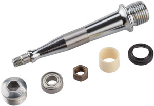 iSSi Bushing and Bearing Spindle Rebuild Kit: Standard Length (52.5mm), Silver iSSi Bushing and Bearing Spindle Rebuild Kit: Standard Length (52.5mm), Silver