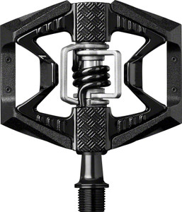 Crank Brothers Double Shot 3 Pedals - Single Side Clipless with Platform, Aluminum, 9/16", Black Crank Brothers Double Shot 3 Pedals - Single Side Clipless with Platform, Aluminum, 9/16", Black
