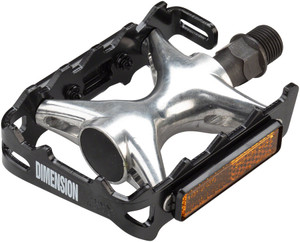 Dimension Mountain Compe Pedals - Platform, Aluminum, 9/16", Black/Silver Dimension Mountain Compe Pedals - Platform, Aluminum, 9/16", Black/Silver