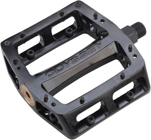 Odyssey Trailmix Pedals - Platform, Aluminum, 9/16", Black Odyssey Trailmix Pedals - Platform, Aluminum, 9/16", Black