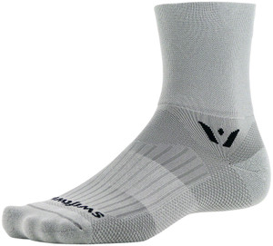 Swiftwick Aspire Four Socks | 4 inch | Pewter