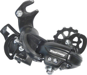 Shimano Tourney RD-TY300-SGS Rear Derailleur - 6,7 Speed, Long Cage, Black, Dropout Claw Hanger Shimano Tourney RD-TY300-SGS Rear Derailleur - 6,7 Speed, Long Cage, Black, Dropout Claw Hanger