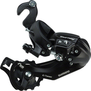 Shimano Tourney RD-TY300-SGS Rear Derailleur - 6,7 Speed, Long Cage, Black, BMX/Track Frame Hanger Shimano Tourney RD-TY300-SGS Rear Derailleur - 6,7 Speed, Long Cage, Black, BMX/Track Frame Hanger