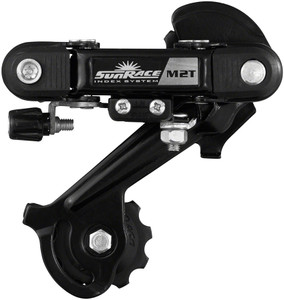 SunRace M2T Rear Derailleur 6/7-Speed Long Cage Black Shimano Rear Direct Mount SunRace M2T Rear Derailleur 6/7-Speed Long Cage Black Shimano Rear Direct Mount