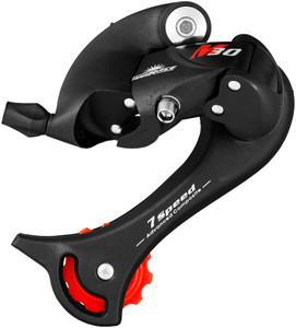 SunRace M37 Rear Derailleur - 7-Speed Long Cage Black Shimano Rear Direct Mount SunRace M37 Rear Derailleur - 7-Speed Long Cage Black Shimano Rear Direct Mount