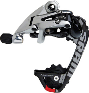 SRAM Red WiFli Rear Derailleur - 10 Speed, Medium Cage, Black/Silver