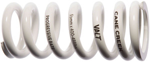 Cane Creek Progressive Rate VALT Lightweight Rear Shock Spring - 55mm x 400-488lbs, White Cane Creek Progressive Rate VALT Lightweight Rear Shock Spring - 55mm x 400-488lbs, White