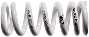 Cane Creek Progressive Rate VALT Lightweight Rear Shock Spring - 55mm x 500-610lbs, White Cane Creek Progressive Rate VALT Lightweight Rear Shock Spring - 55mm x 500-610lbs, White