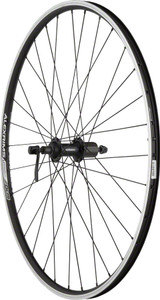 Quality Wheels Value Double Wall Series Rear Wheel - 700, QR x 135mm, Rim Brake, HG 10, Black, Clincher Quality Wheels Value Double Wall Series Rear Wheel - 700, QR x 135mm, Rim Brake, HG 10, Black, Clincher