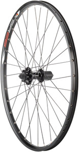 Quality Wheels Value Double Wall Series Disc Rear Rear Wheel - 26", QR x 135mm, 6-Bolt, HG 10, Black, Clincher Quality Wheels Value Double Wall Series Disc Rear Rear Wheel - 26", QR x 135mm, 6-Bolt, HG 10, Black, Clincher