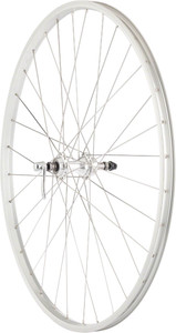 Quality Wheels Value Single Wall Series Rear Wheel - 700, QR x 130mm, Rim Brake, Freewheel, Silver, Clincher Quality Wheels Value Single Wall Series Rear Wheel - 700, QR x 130mm, Rim Brake, Freewheel, Silver, Clincher