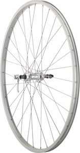 Quality Wheels Value Single Wall Series Rear Wheel - 700, QR x 135mm, Rim Brake, Freewheel, Silver, Clincher Quality Wheels Value Single Wall Series Rear Wheel - 700, QR x 135mm, Rim Brake, Freewheel, Silver, Clincher