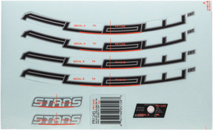 Stan's No Tubes Flow CB7 Rim Decal - 29", Silver, Set Stan's No Tubes Flow CB7 Rim Decal - 29", Silver, Set