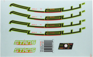 Stan's No Tubes Flow CB7 Rim Decal - 29", Green, Set Stan's No Tubes Flow CB7 Rim Decal - 29", Green, Set