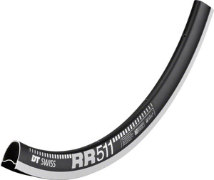 DT Swiss RR 511 Rim - 700, Rim, Black, 24H