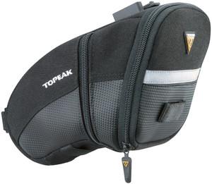 Topeak Aero Wedge Seat Bag - QuickClick, Large, Black Topeak Aero Wedge Seat Bag - QuickClick, Large, Black