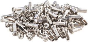 DT Swiss Pro Head Brass Nipples: 2.34 x 14mm, Silver, Box of 100 DT Swiss Pro Head Brass Nipples: 2.34 x 14mm, Silver, Box of 100