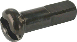 DT Swiss Pro Lock Brass Nipples: 1.8 x 12mm, Black, Box of 100 DT Swiss Pro Lock Brass Nipples: 1.8 x 12mm, Black, Box of 100