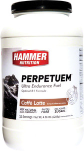 Hammer Perpetuem: Cafe Latte (with caffeine) 32 Servings