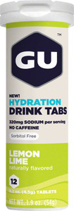 GU Hydration Drink Tabs: Lemon Lime, Box of 8 Tubes GU Hydration Drink Tabs: Lemon Lime, Box of 8 Tubes