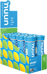 Nuun Sport Hydration Tablets: Lemon Lime, Box of 8 Tubes Nuun Sport Hydration Tablets: Lemon Lime, Box of 8 Tubes