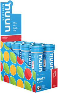 Nuun Sport Hydration Tablets: Fruit Punch, Box of 8 Tubes Nuun Sport Hydration Tablets: Fruit Punch, Box of 8 Tubes